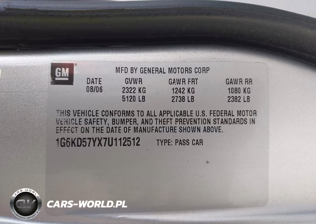 2007 Cadillac Dts Luxury Ii VIN:1G6KD57YX7U112512 - 9