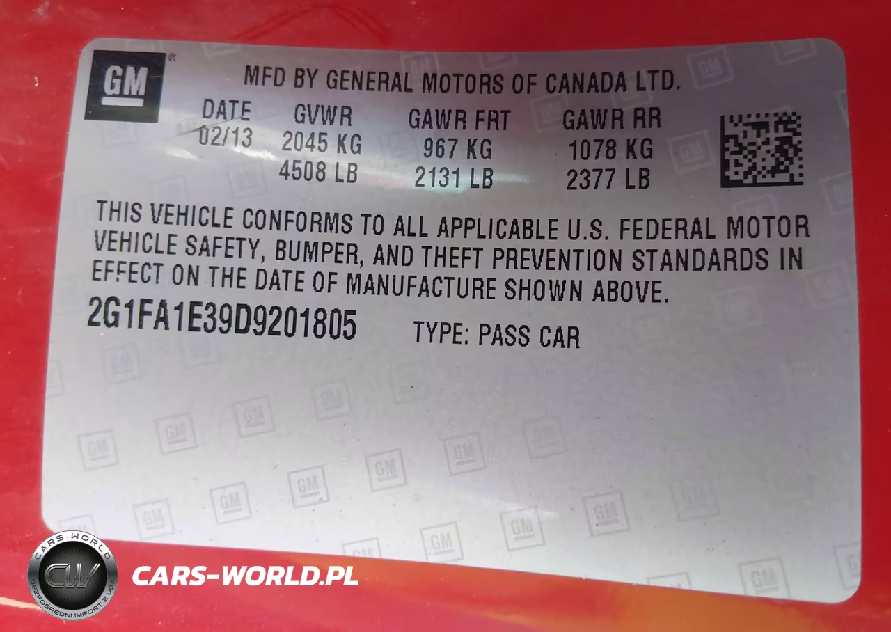 2013 Chevrolet Camaro 2Ls VIN:2G1FA1E39D9201805 - 9
