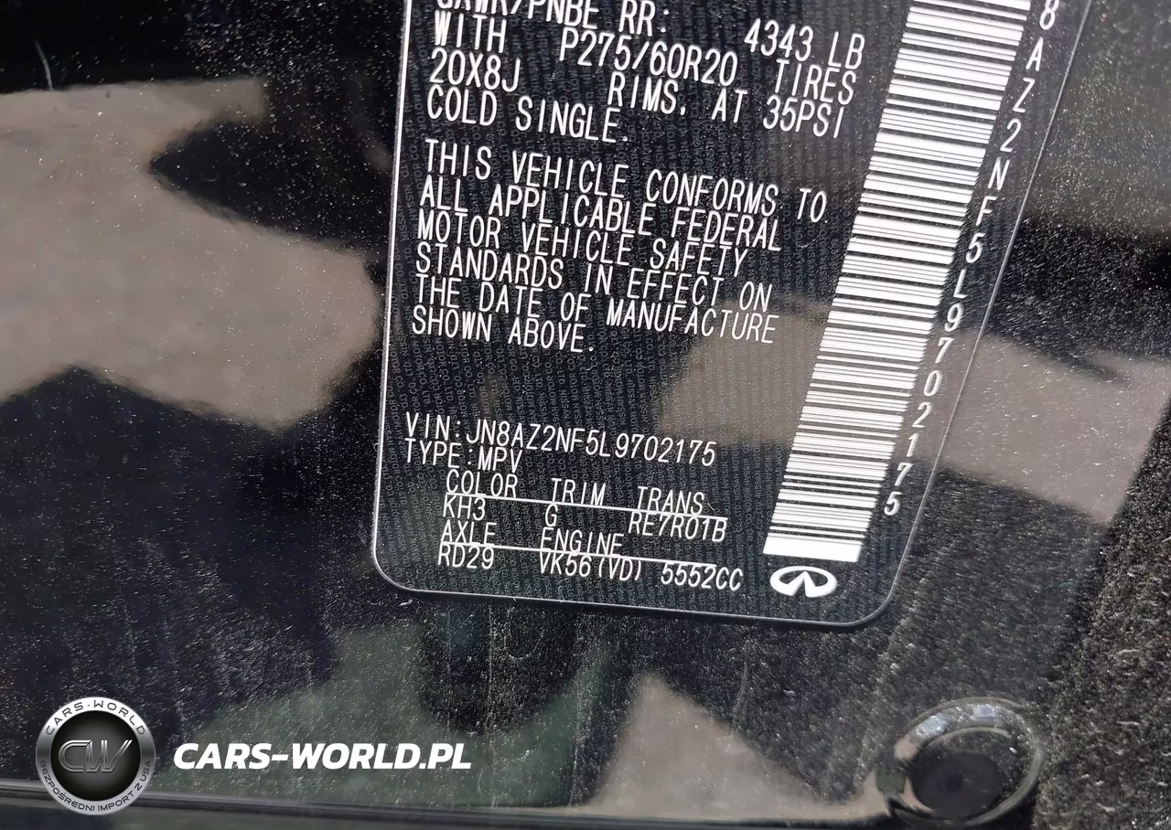 2020 Infiniti Qx80 Luxe VIN:JN8AZ2NF5L9702175 - 9