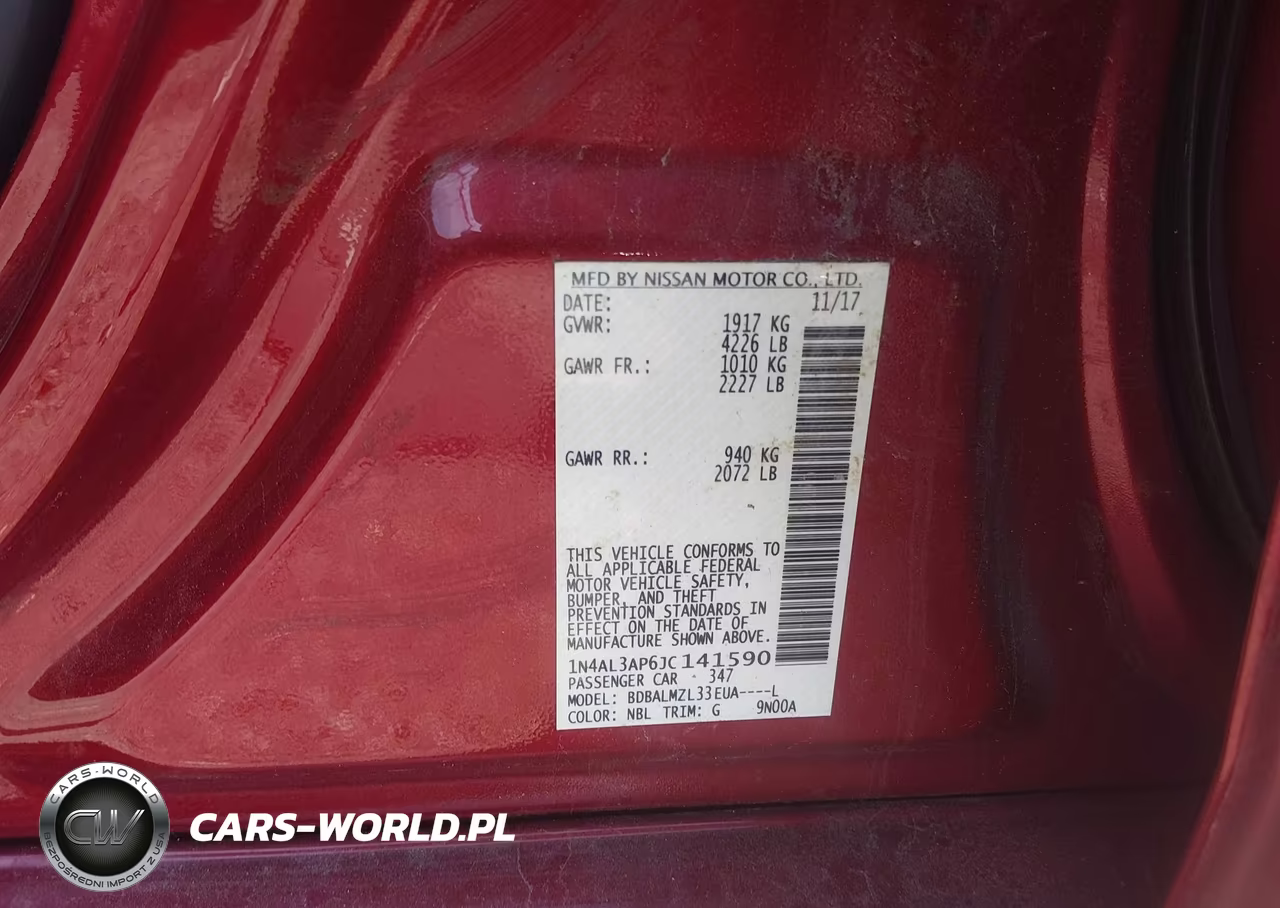 2018 Nissan Altima 2.5 Sv VIN:1N4AL3AP6JC141590 - 9