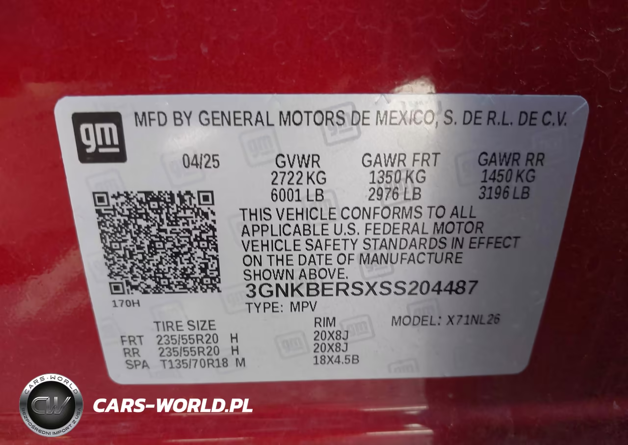 2025 Chevrolet Blazer Fwd Rs VIN:3GNKBERSXSS204487 - 9