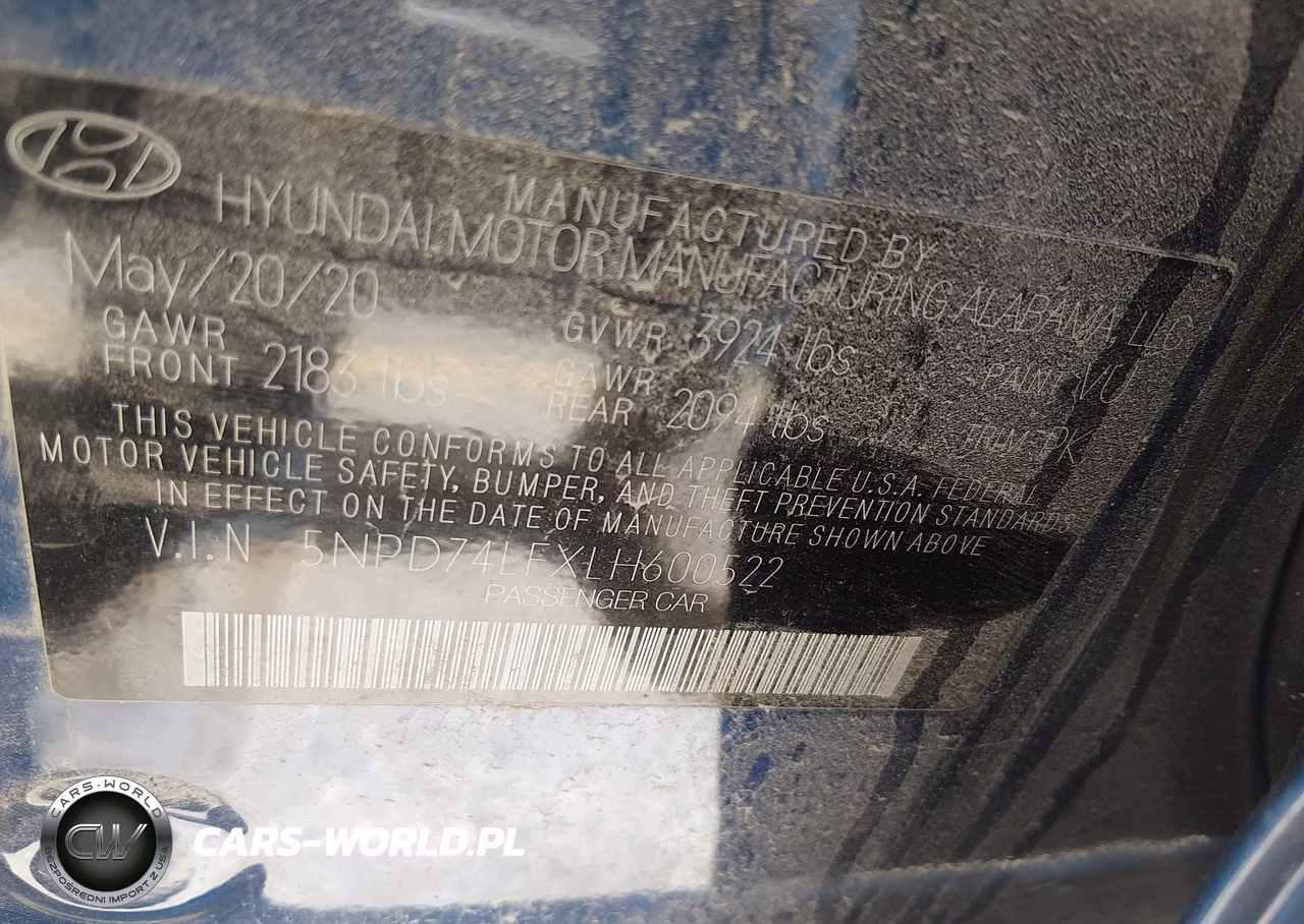 2020 Hyundai Elantra Se VIN:5NPD74LFXLH600522 - 9