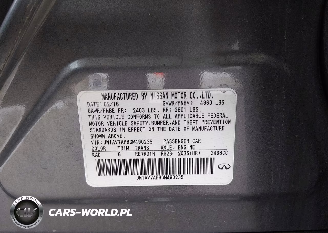 2016 Infiniti Q50 Hybrid VIN:JN1AV7AP8GM490235 - 9