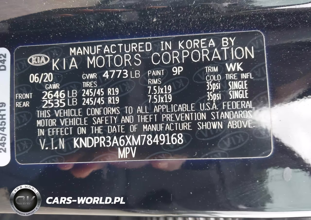 2021 Kia Sportage Sx Turbo VIN:KNDPR3A6XM7849168 - 9
