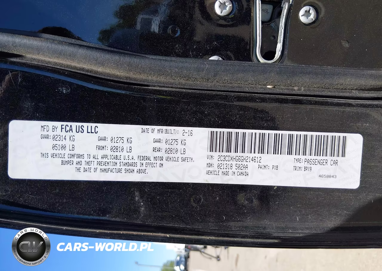 2016 Dodge Charger Sxt VIN:2C3CDXHG6GH214612 - 9