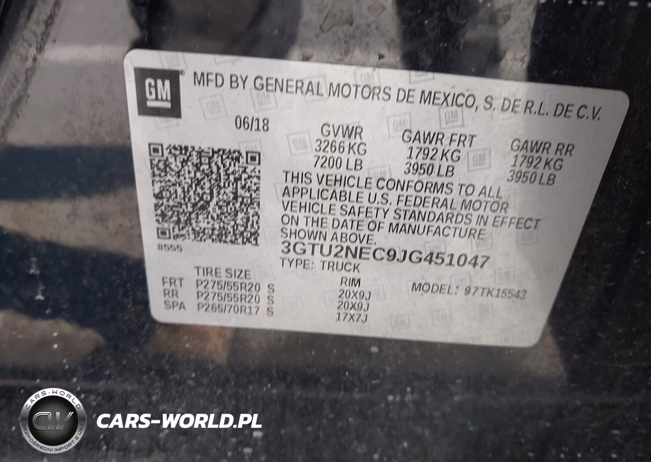 2018 GMC Sierra 1500 Slt VIN:3GTU2NEC9JG451047 - 9