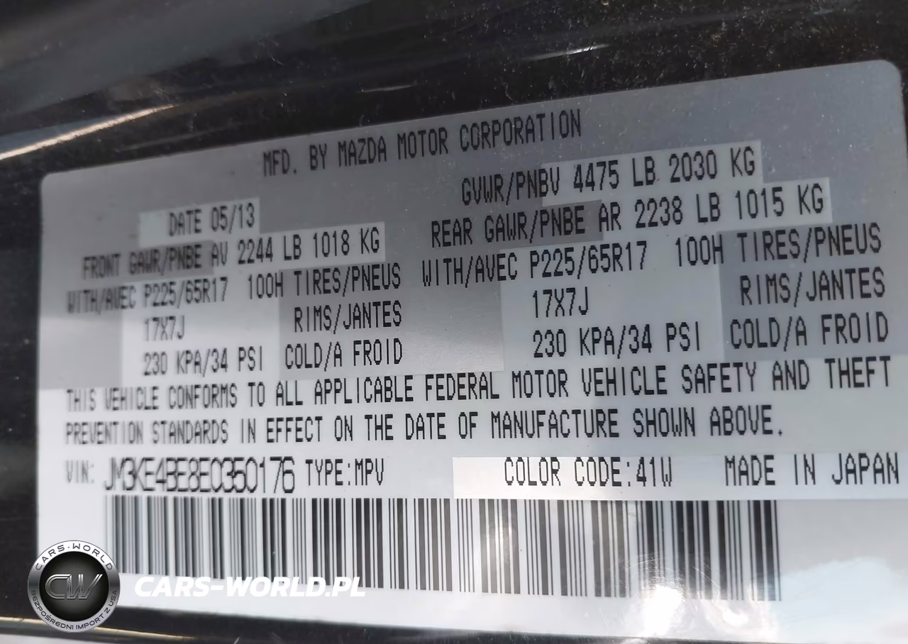 2014 Mazda Cx-5 Sport VIN:JM3KE4BE8E0350176 - 9