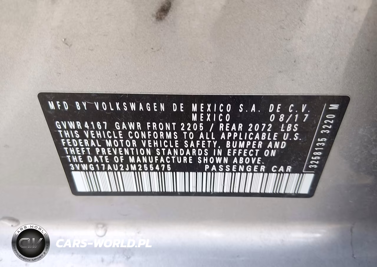 2018 Volkswagen Golf VIN:3VWG17AU2JM255475 - 9
