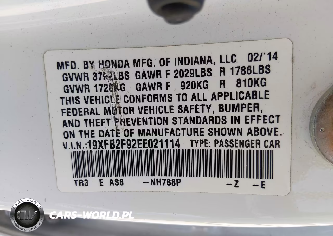 2014 Honda Civic Ex-L VIN:19XFB2F92EE021114 - 9