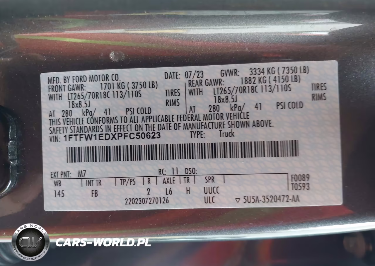 2023 Ford F-150 Xlt VIN:1FTFW1EDXPFC50623 - 9
