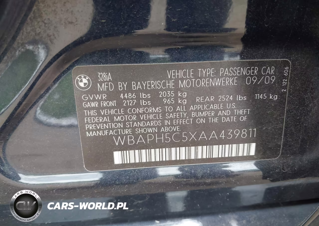 2010 BMW 328I VIN:WBAPH5C5XAA439811 - 9