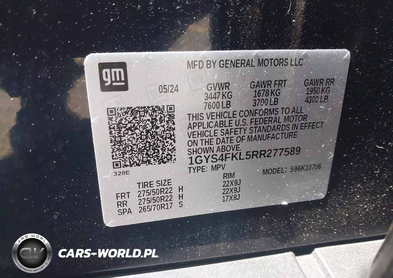 2024 Cadillac Escalade 4Wd Sport VIN:1GYS4FKL5RR277589 - 9