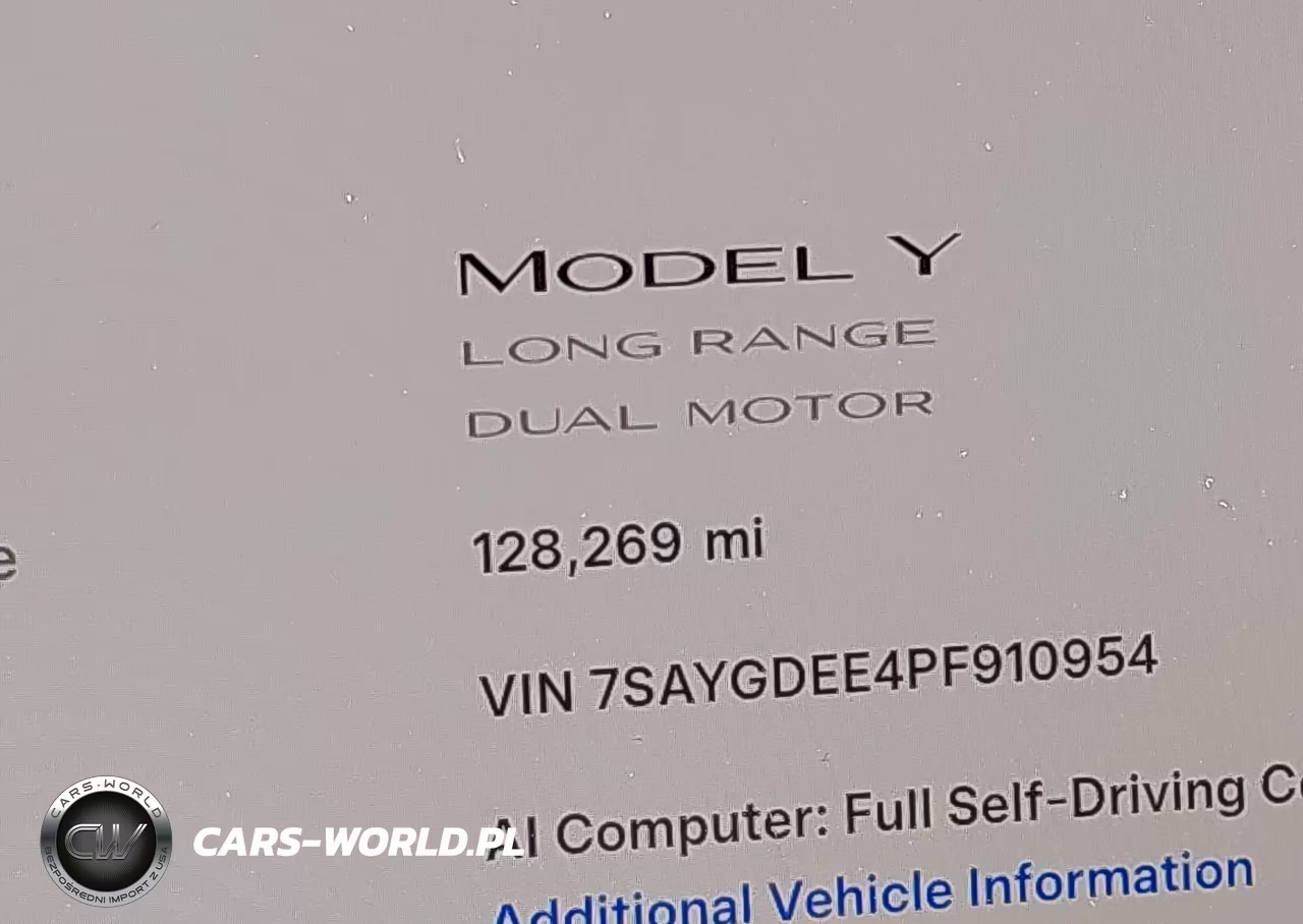 2023 Tesla Model Y Awd-Long Range Dual Motor All-Wheel Drive VIN:7SAYGDEE4PF910954 - 15