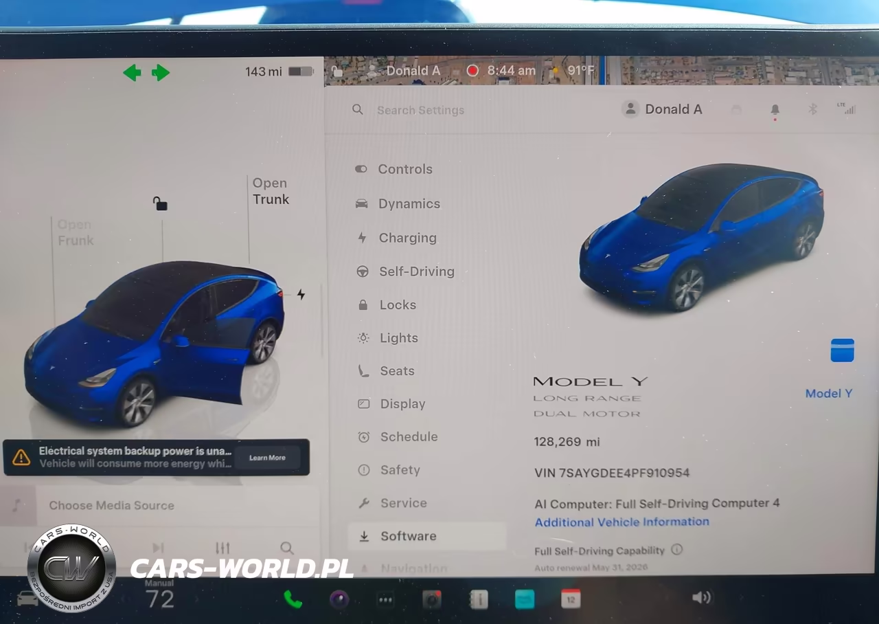 2023 Tesla Model Y Awd-Long Range Dual Motor All-Wheel Drive VIN:7SAYGDEE4PF910954 - 7