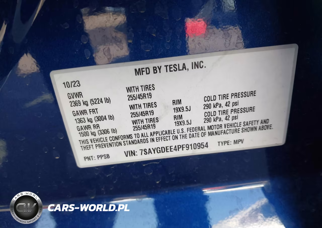 2023 Tesla Model Y Awd-Long Range Dual Motor All-Wheel Drive VIN:7SAYGDEE4PF910954 - 9