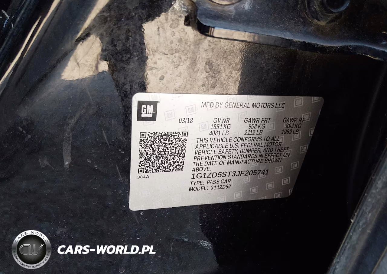 2018 Chevrolet Malibu Lt VIN:1G1ZD5ST3JF205741 - 9