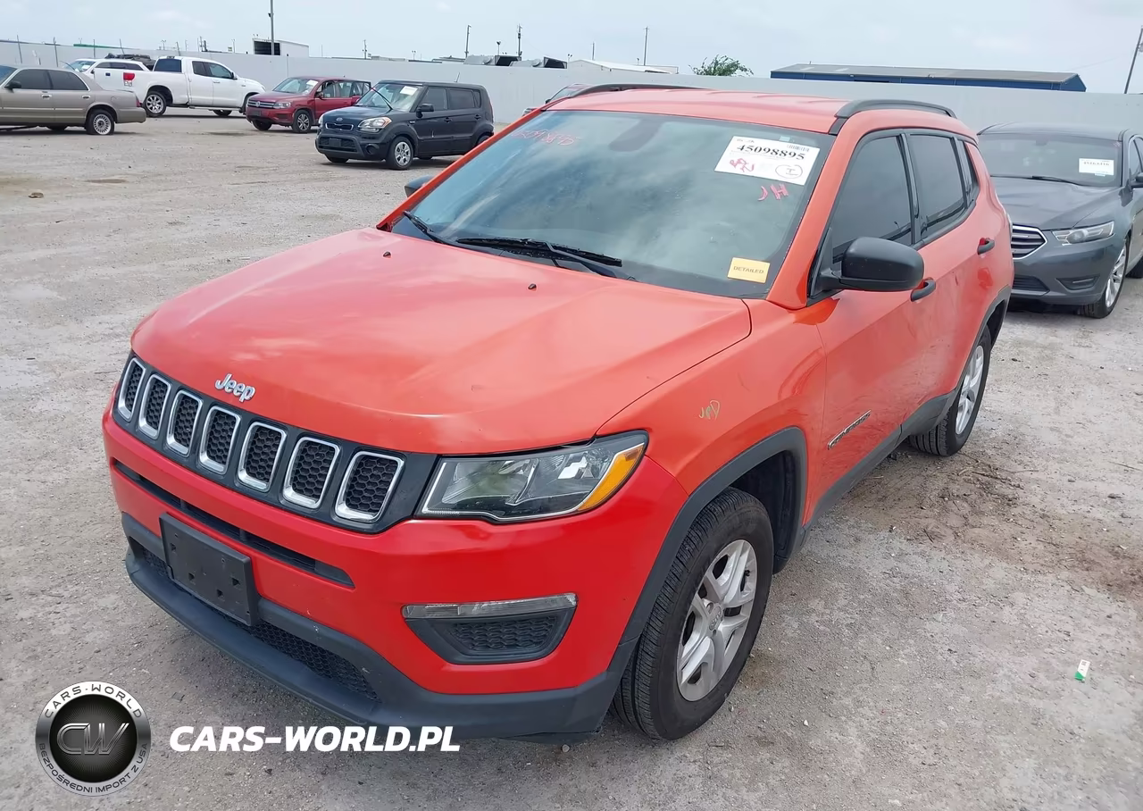 2018 Jeep Compass Sport Fwd VIN:3C4NJCABXJT233375 - 2