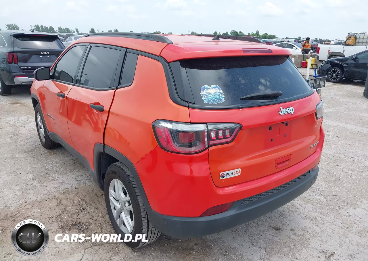 2018 Jeep Compass Sport Fwd VIN:3C4NJCABXJT233375 - 3