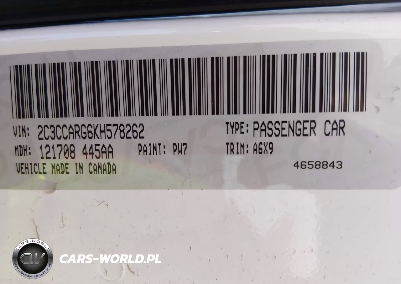 2019 Chrysler 300 Touring L Awd VIN:2C3CCARG6KH578262 - 9