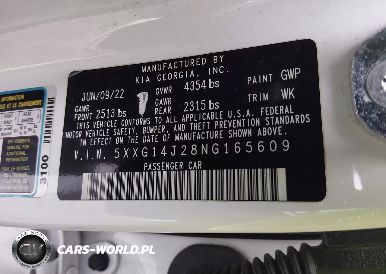 2022 Kia K5 Lxs VIN:5XXG14J28NG165609 - 9