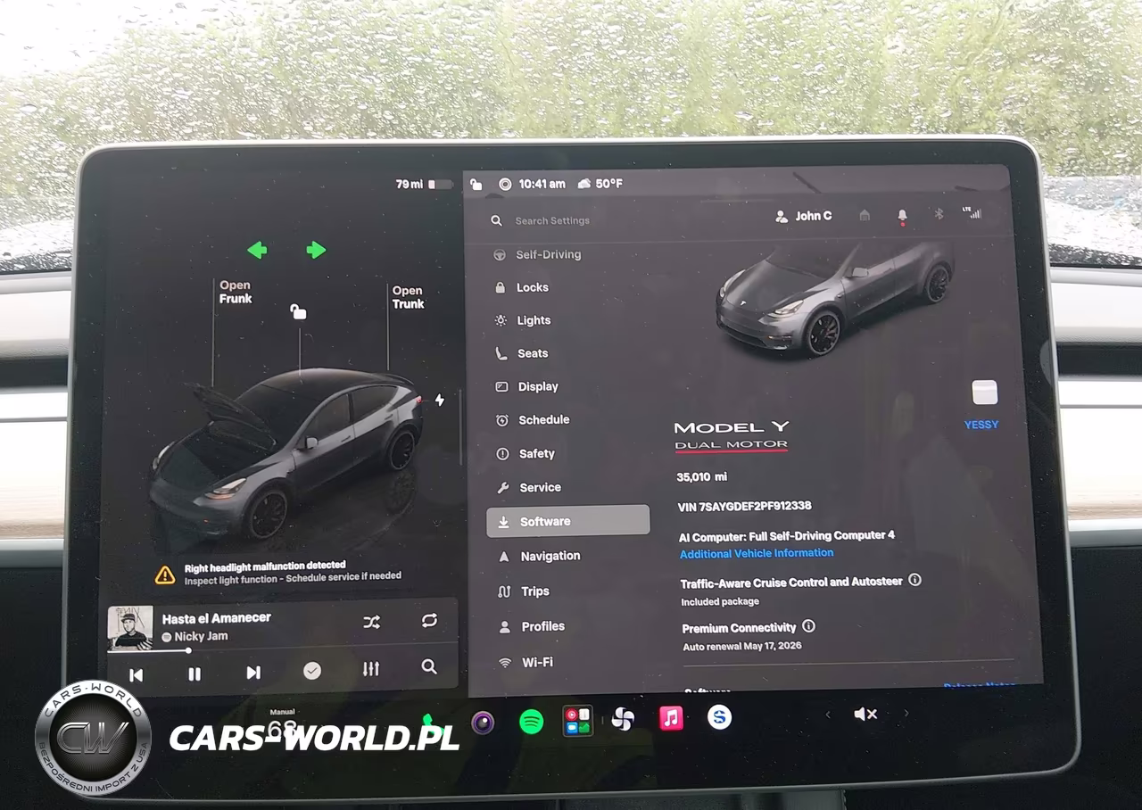 2023 Tesla Model Y Performance Dual Motor All-Wheel Drive VIN:7SAYGDEF2PF912338 - 7