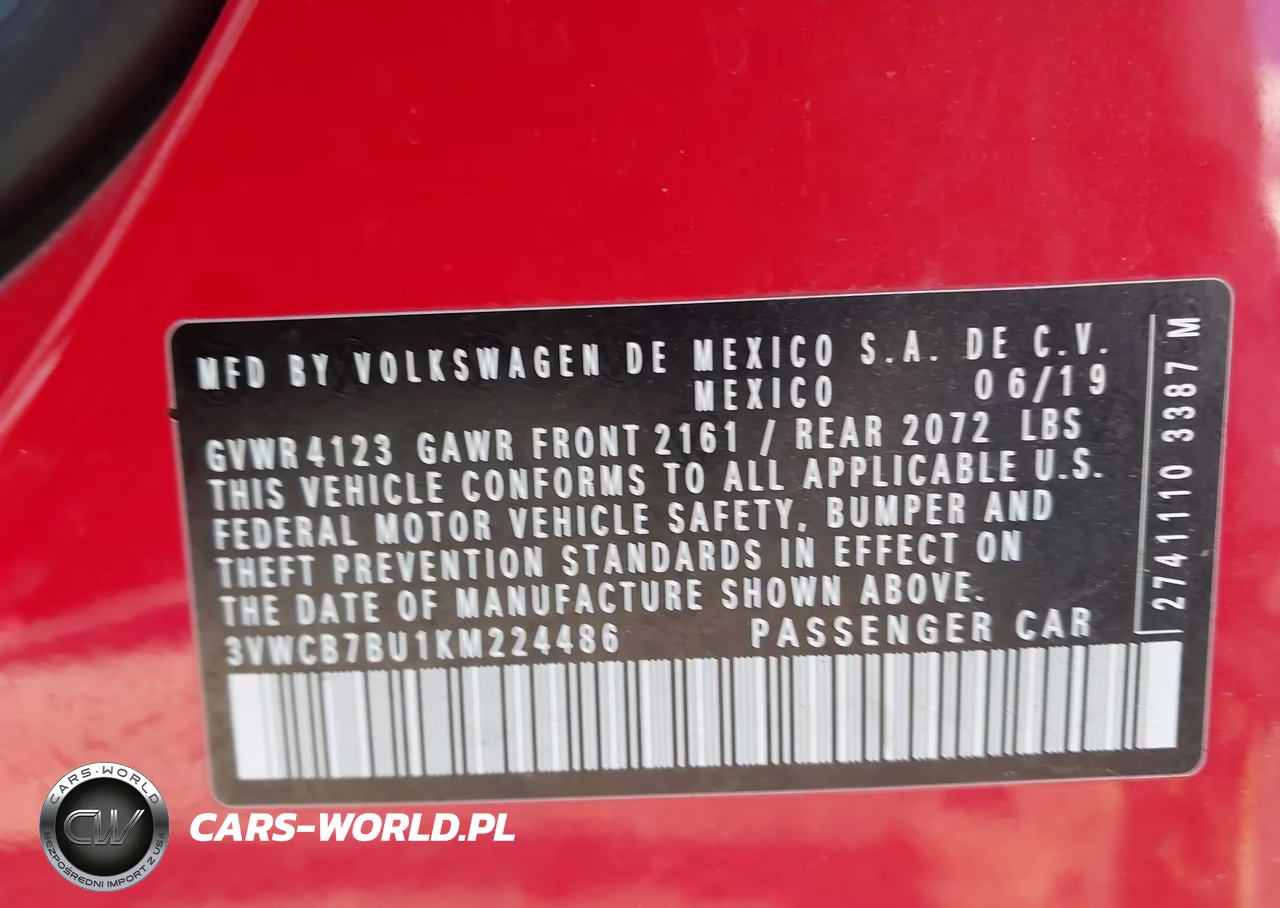 2019 Volkswagen Jetta 1.4T R-Line-1.4T S-1.4T Se VIN:3VWCB7BU1KM224486 - 9