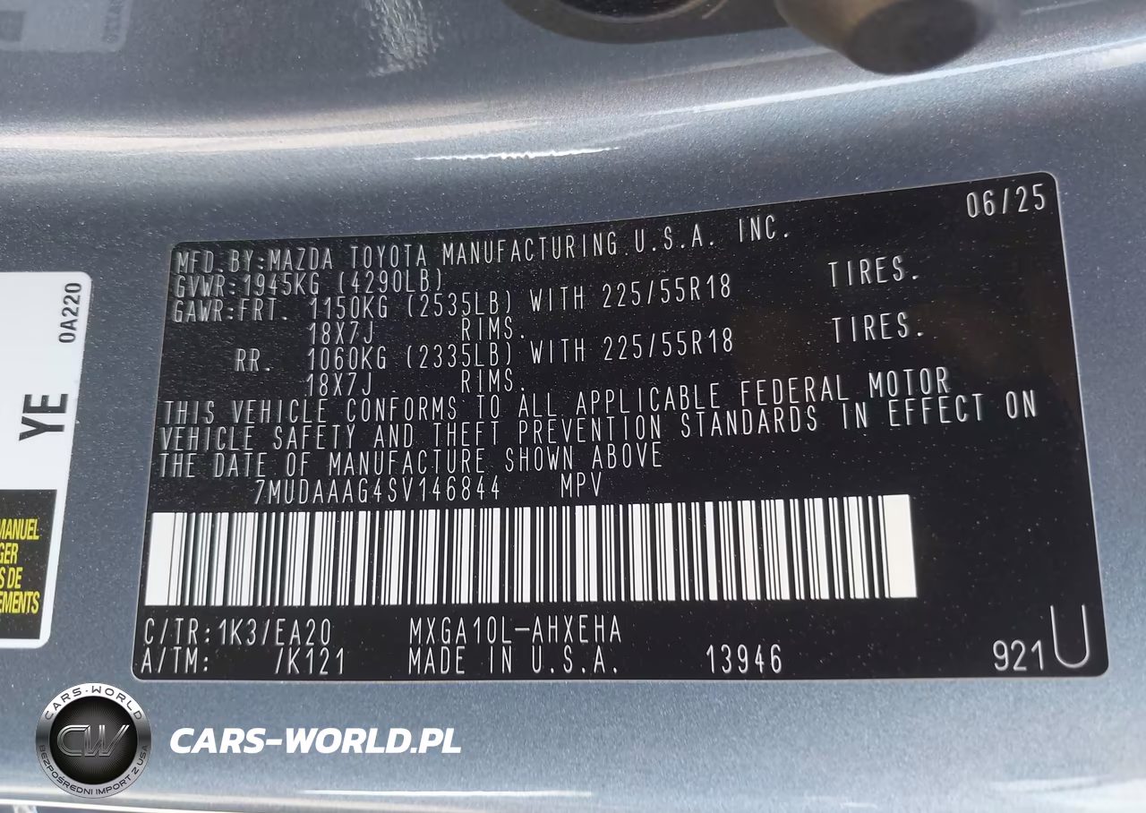 2025 Toyota Corolla Cross Xle VIN:7MUDAAAG4SV146844 - 9