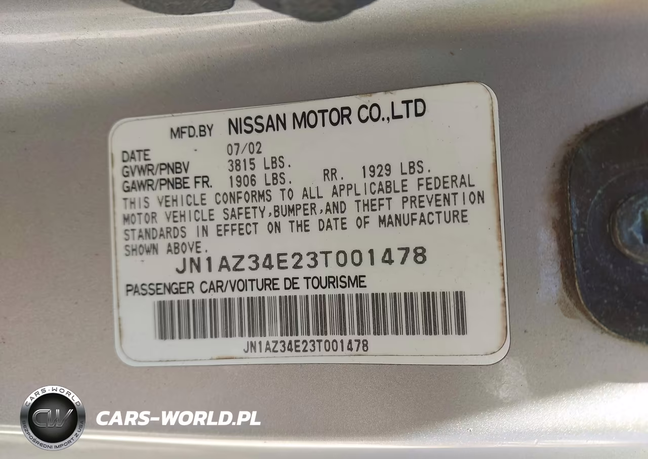 2003 Nissan 350Z Touring VIN:JN1AZ34E23T001478 - 9