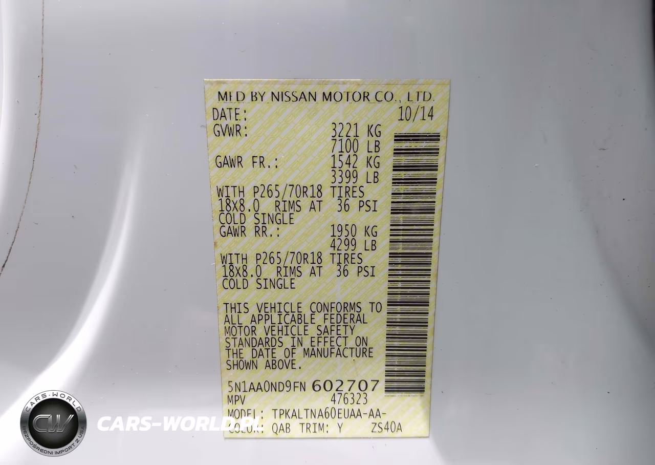 2015 Nissan Armada Platinum-Sl-Sv VIN:5N1AA0ND9FN602707 - 9