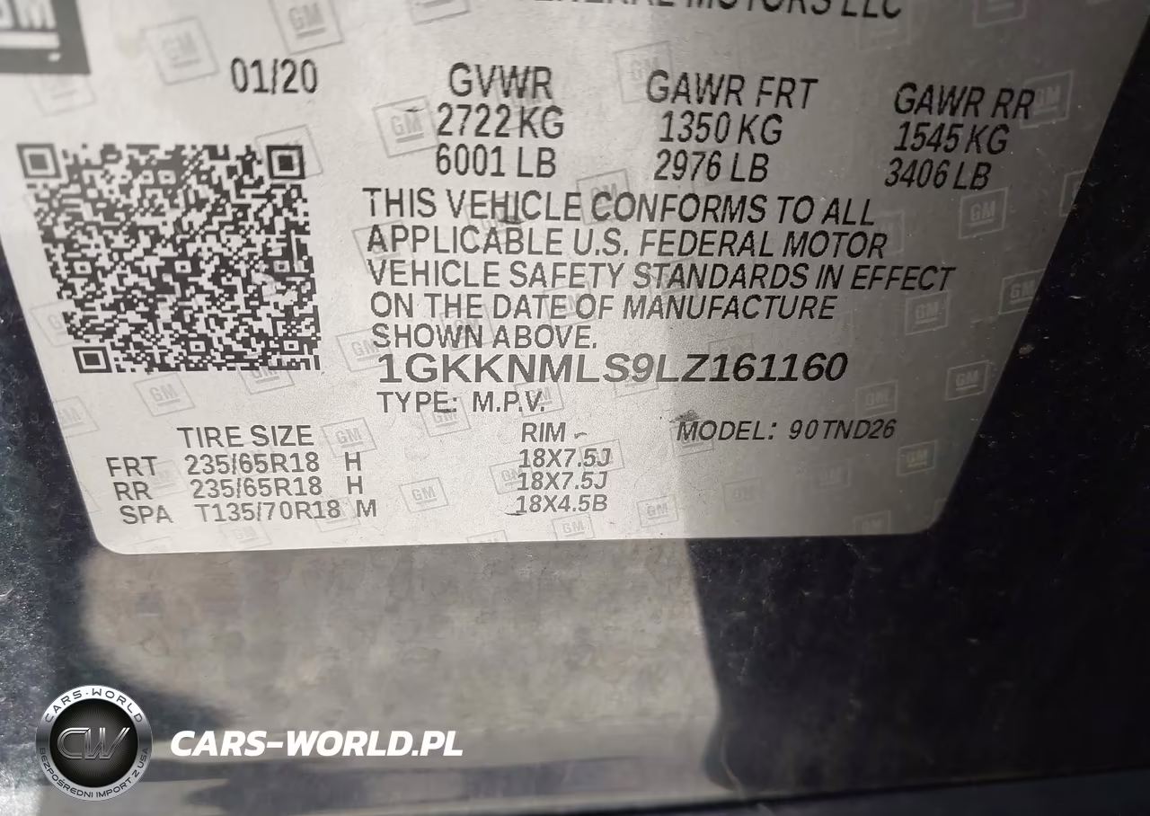 2020 GMC Acadia Fwd Slt VIN:1GKKNMLS9LZ161160 - 9