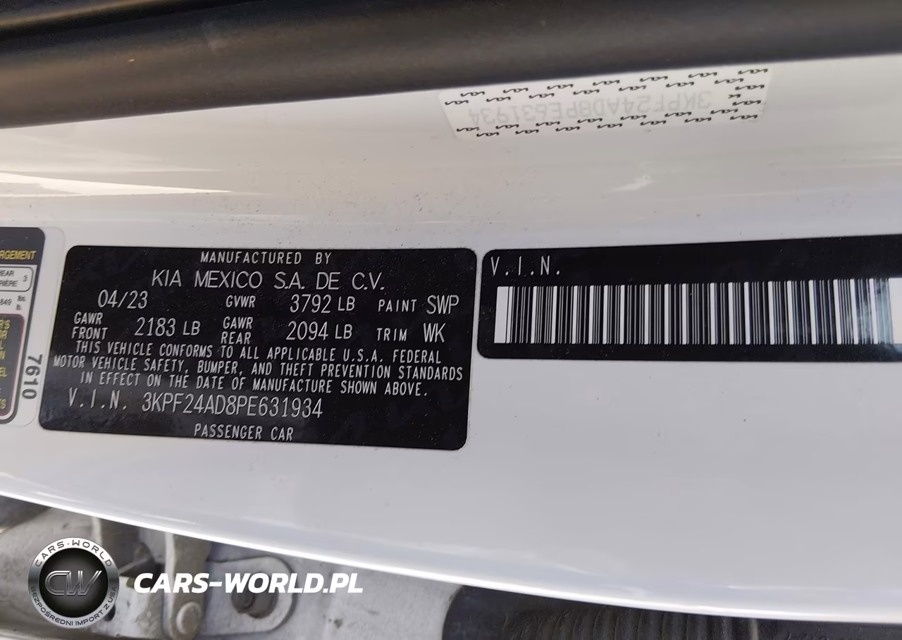 2023 Kia Forte Lxs VIN:3KPF24AD8PE631934 - 9