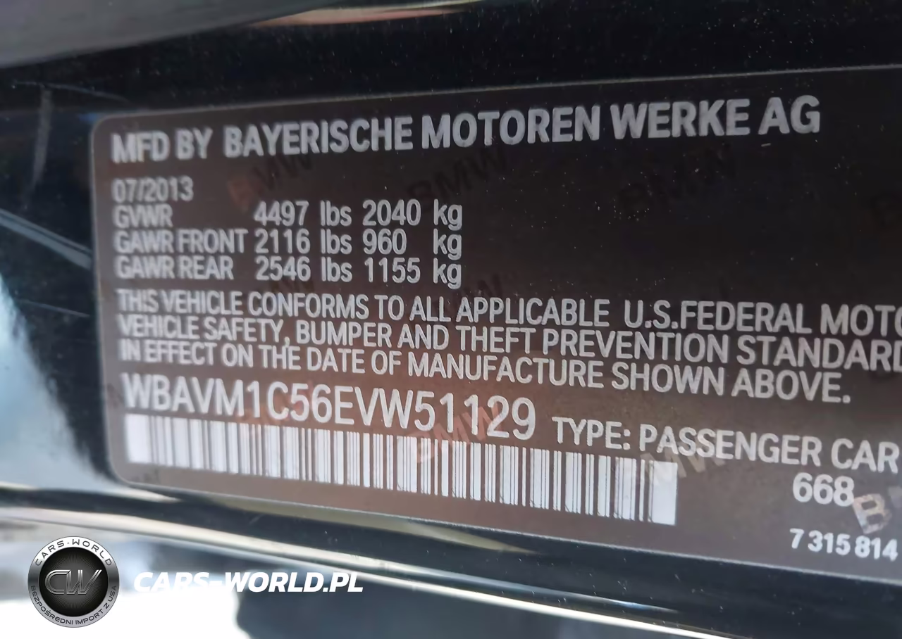 2014 BMW X1 Sdrive28I VIN:WBAVM1C56EVW51129 - 9