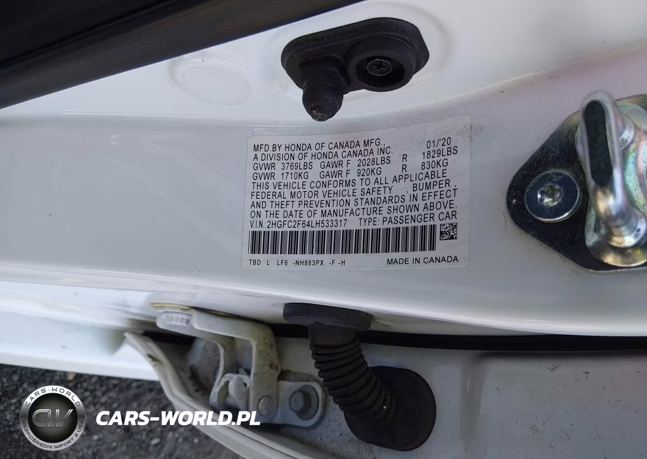 2020 Honda Civic Lx VIN:2HGFC2F64LH533317 - 9