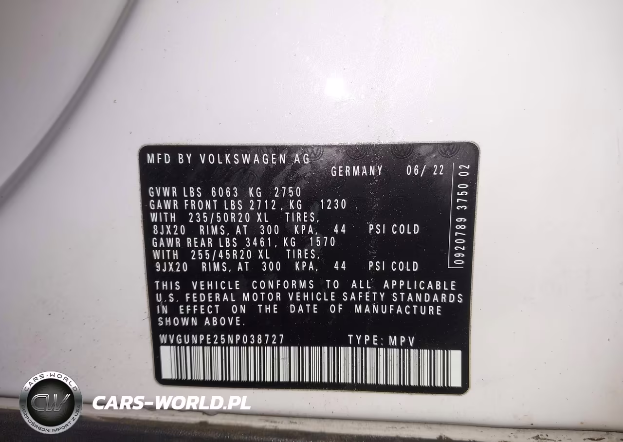 2022 Volkswagen Id.4 Awd Pro S VIN:WVGUNPE25NP038727 - 9