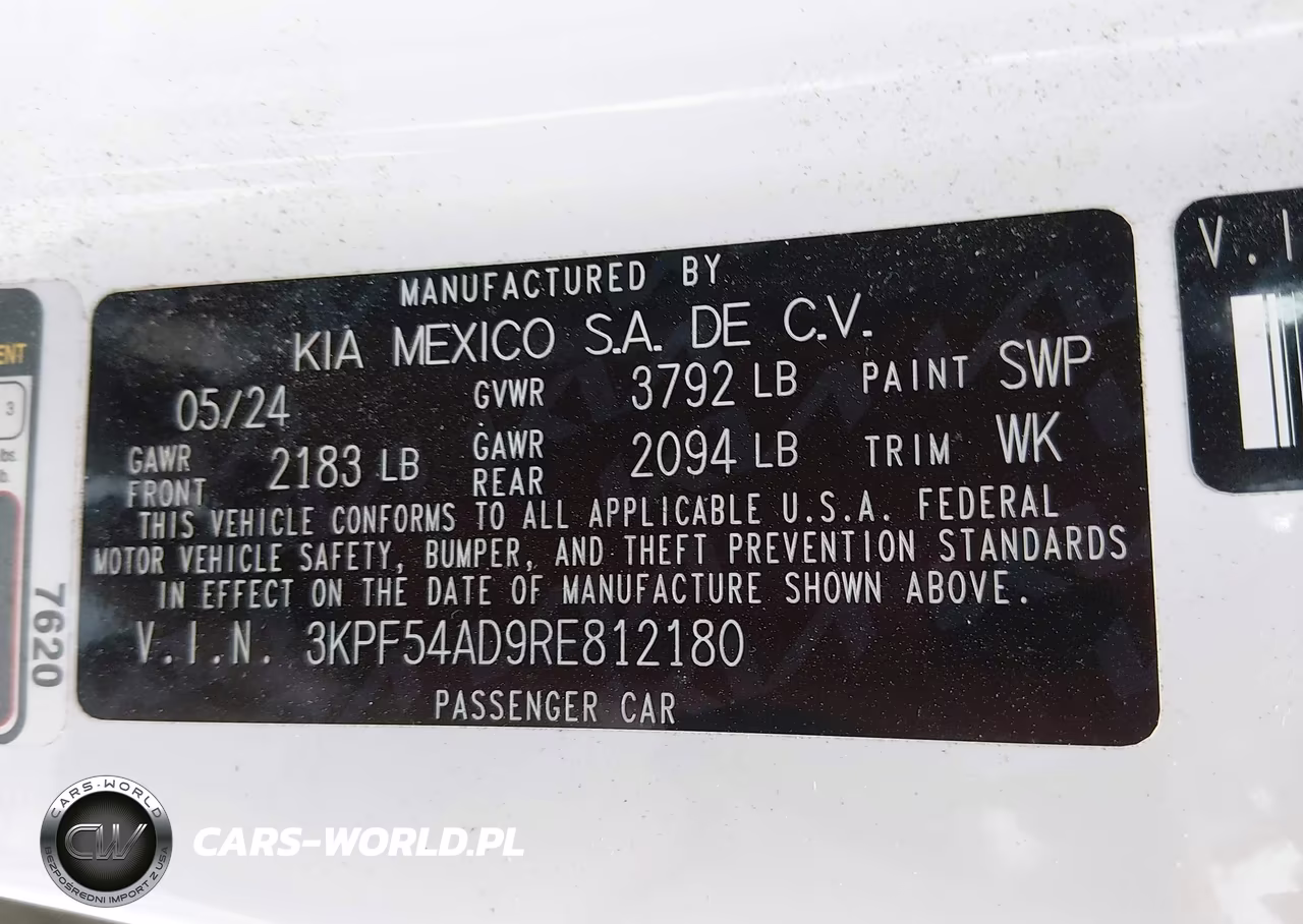 2024 Kia Forte Gt-Line VIN:3KPF54AD9RE812180 - 9