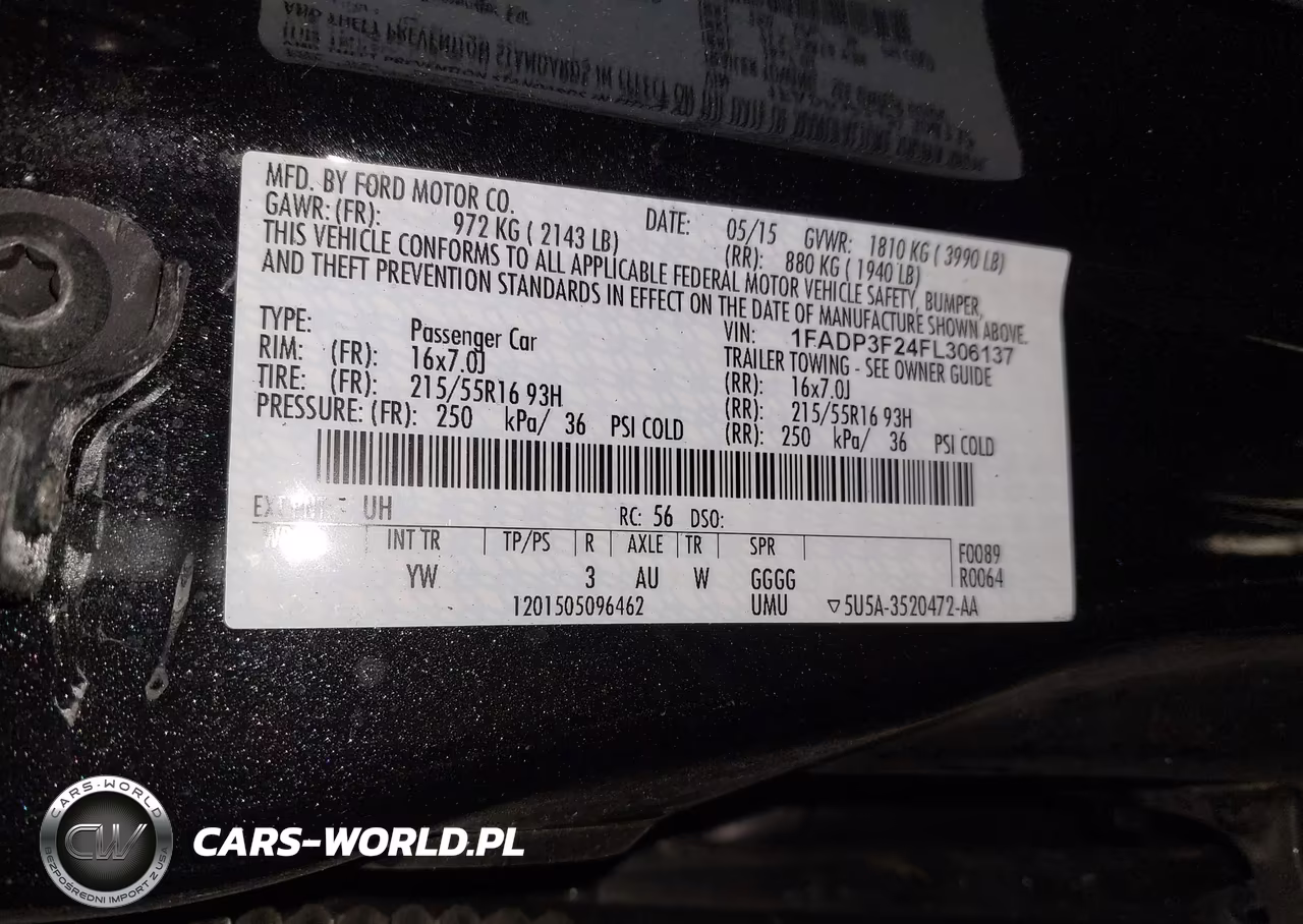 2015 Ford Focus Se VIN:1FADP3F24FL306137 - 9