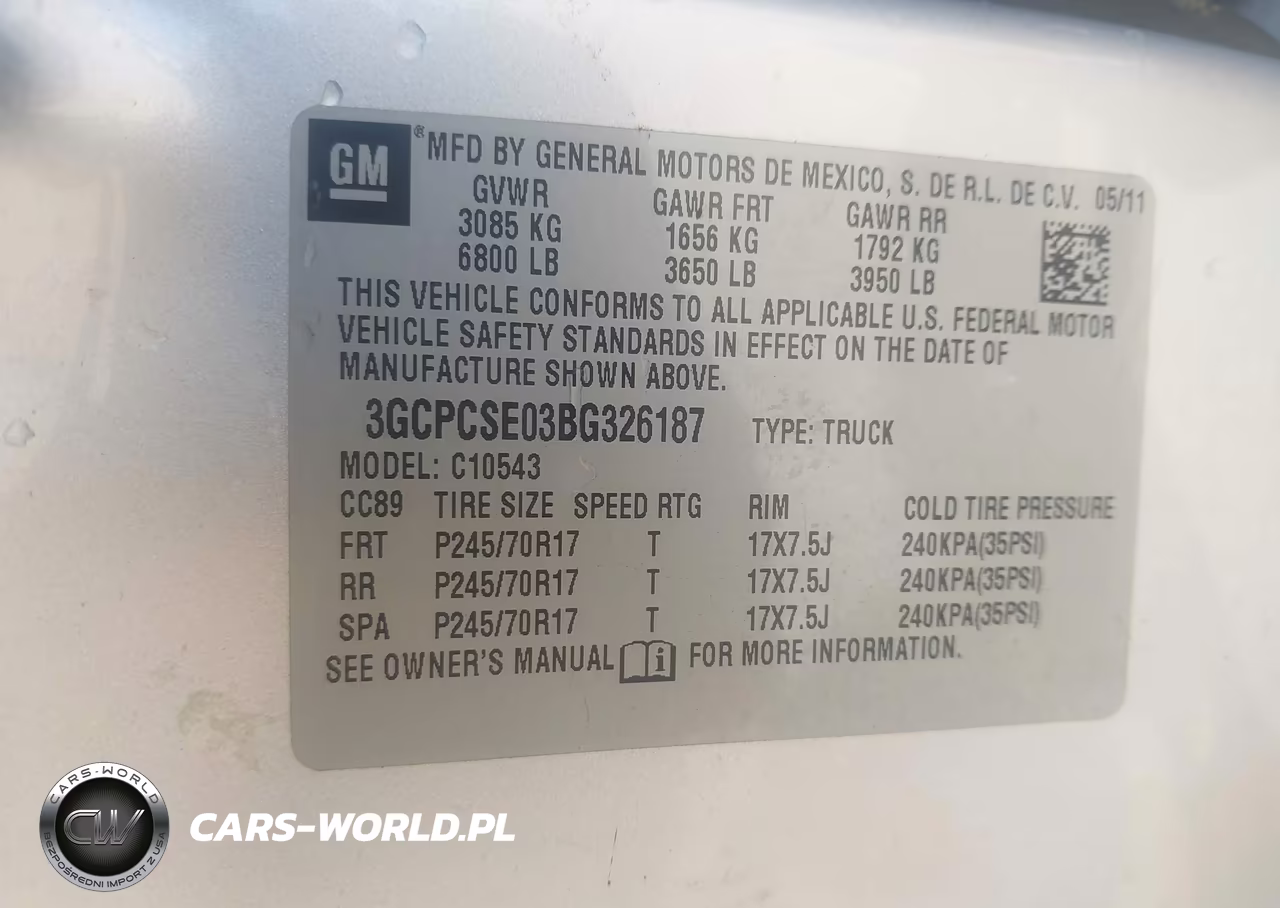 2011 Chevrolet Silverado 1500 Lt VIN:3GCPCSE03BG326187 - 9