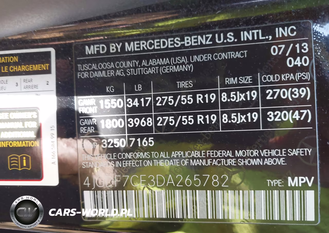 2013 Mercedes-Benz Gl 450 4Matic VIN:4JGDF7CE3DA265782 - 9