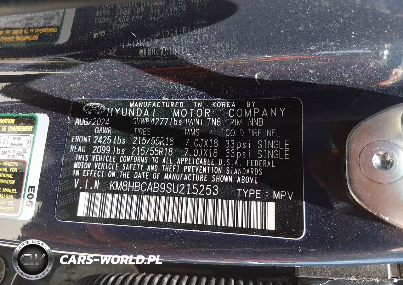 2025 Hyundai Kona Sel VIN:KM8HBCAB9SU215253 - 9