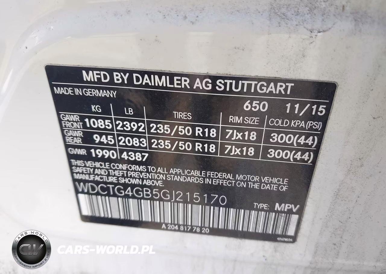 2016 Mercedes-Benz Gla 250 4Matic VIN:WDCTG4GB5GJ215170 - 9