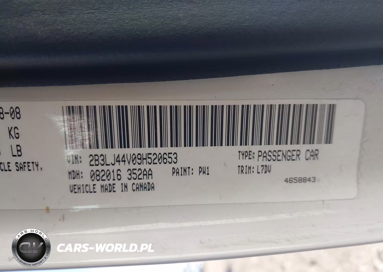 2009 Dodge Challenger Se VIN:2B3LJ44V09H520653 - 9