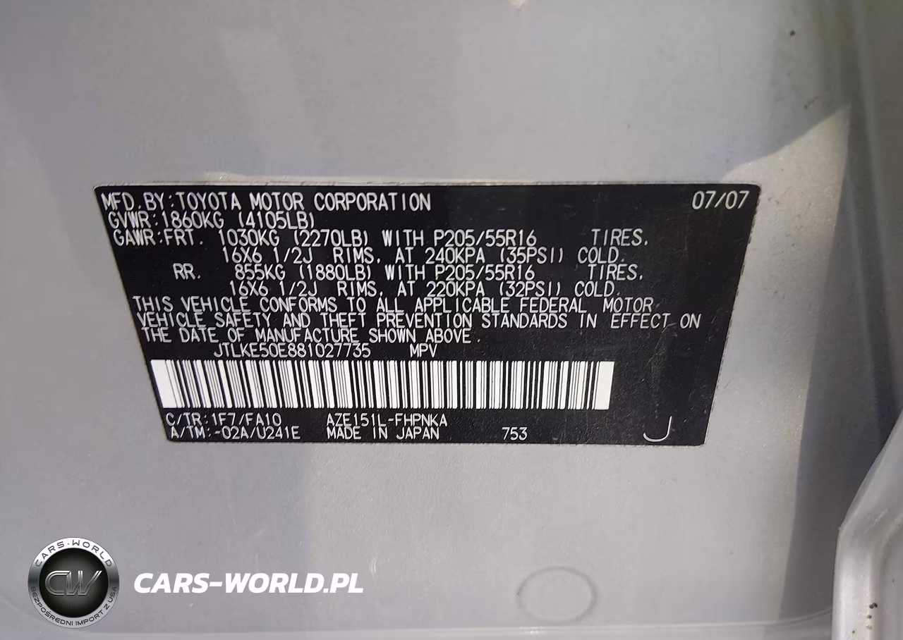 2008 Scion Xb VIN:JTLKE50E881027735 - 9