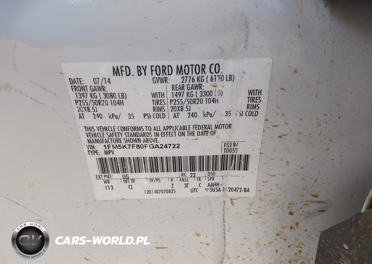 2015 Ford Explorer Limited VIN:1FM5K7F80FGA24722 - 9