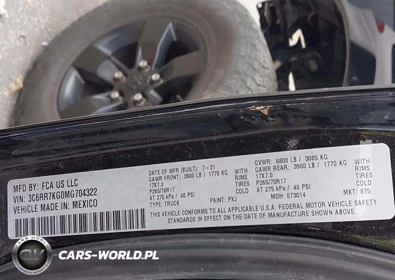 2021 Ram 1500 Classic Tradesman 4X4 5'7 Box VIN:3C6RR7KG0MG704322 - 9