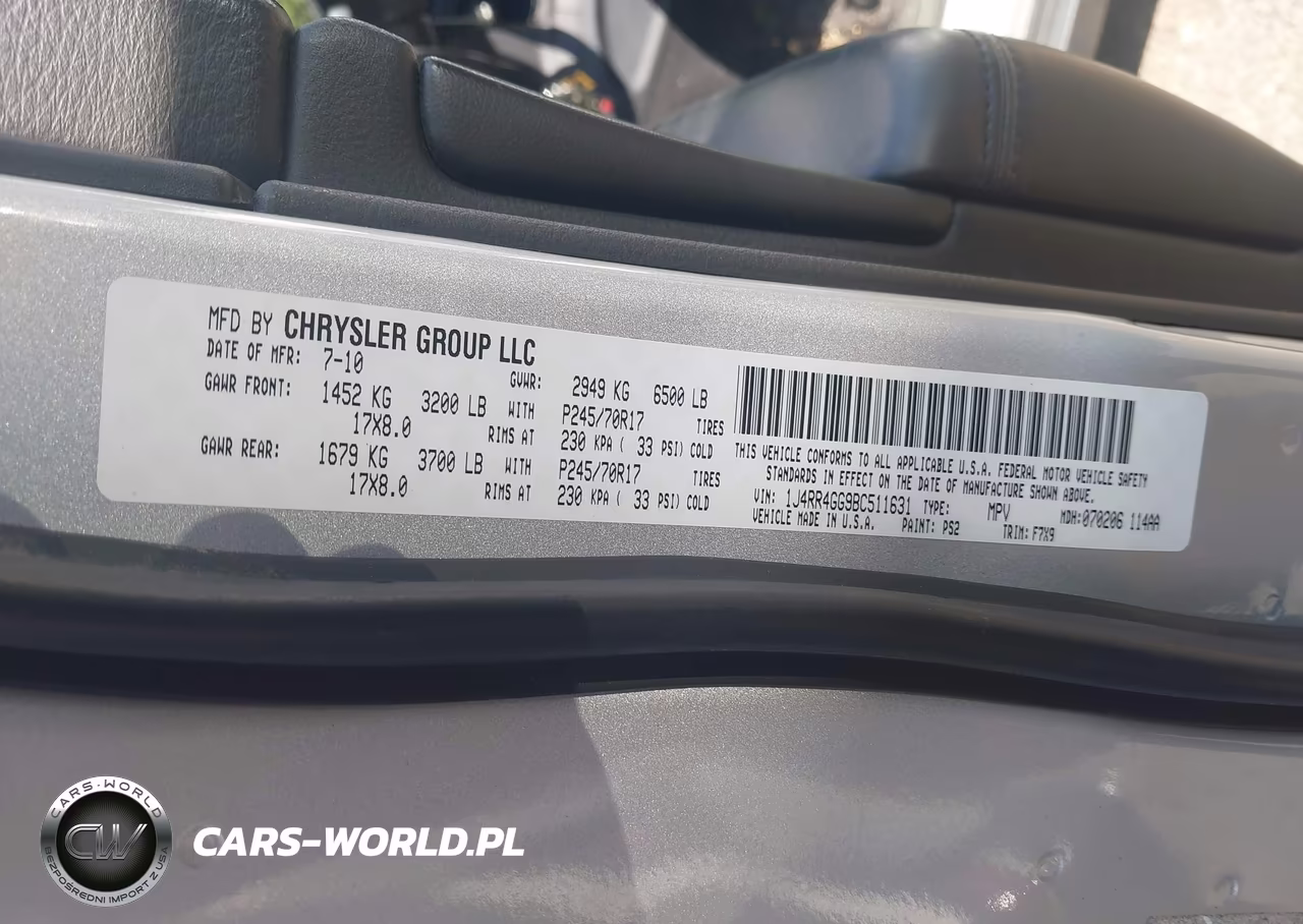 2011 Jeep Grand Cherokee Laredo VIN:1J4RR4GG9BC511631 - 9