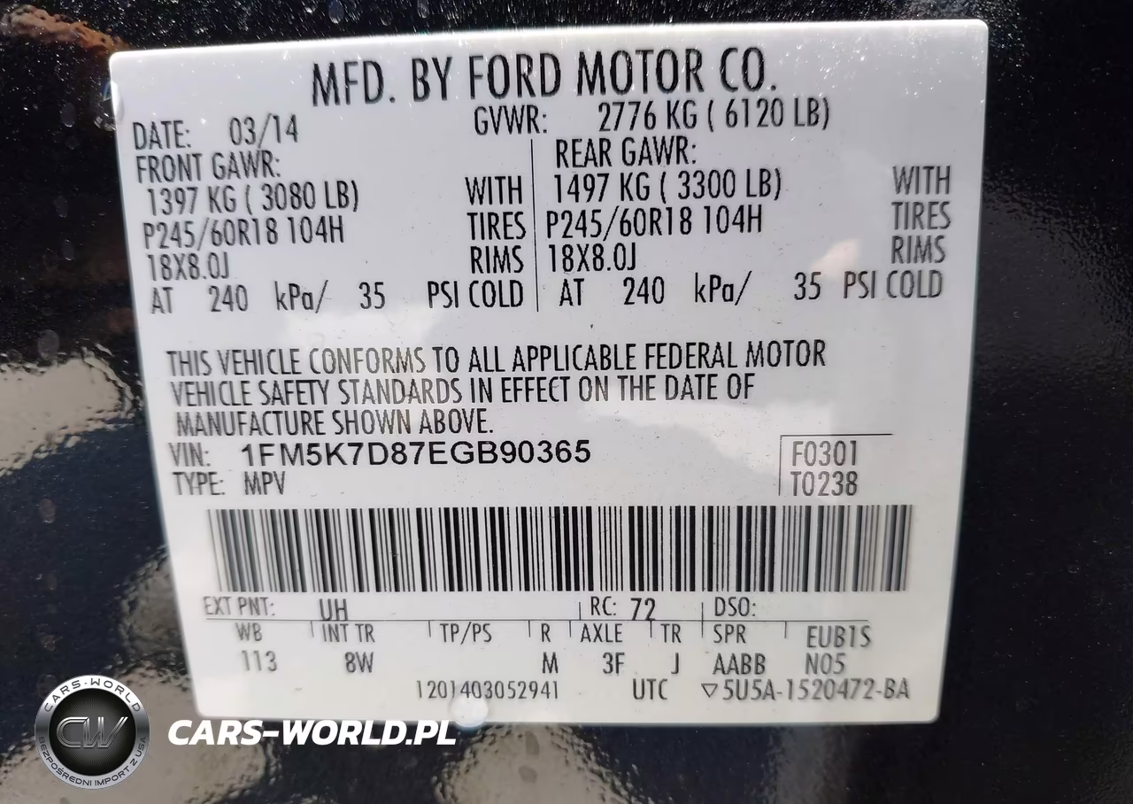 2014 Ford Explorer Xlt VIN:1FM5K7D87EGB90365 - 9