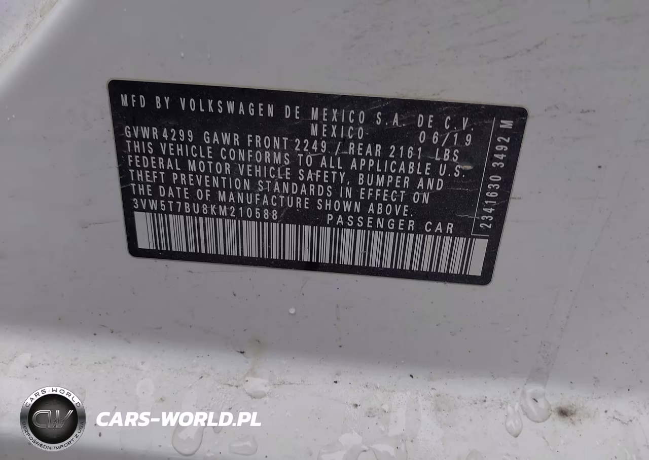 2019 Volkswagen Jetta Gli 2.0T 35Th Anniversary Edition-2.0T Autobahn-2.0T S VIN:3VW5T7BU8KM210588 - 9