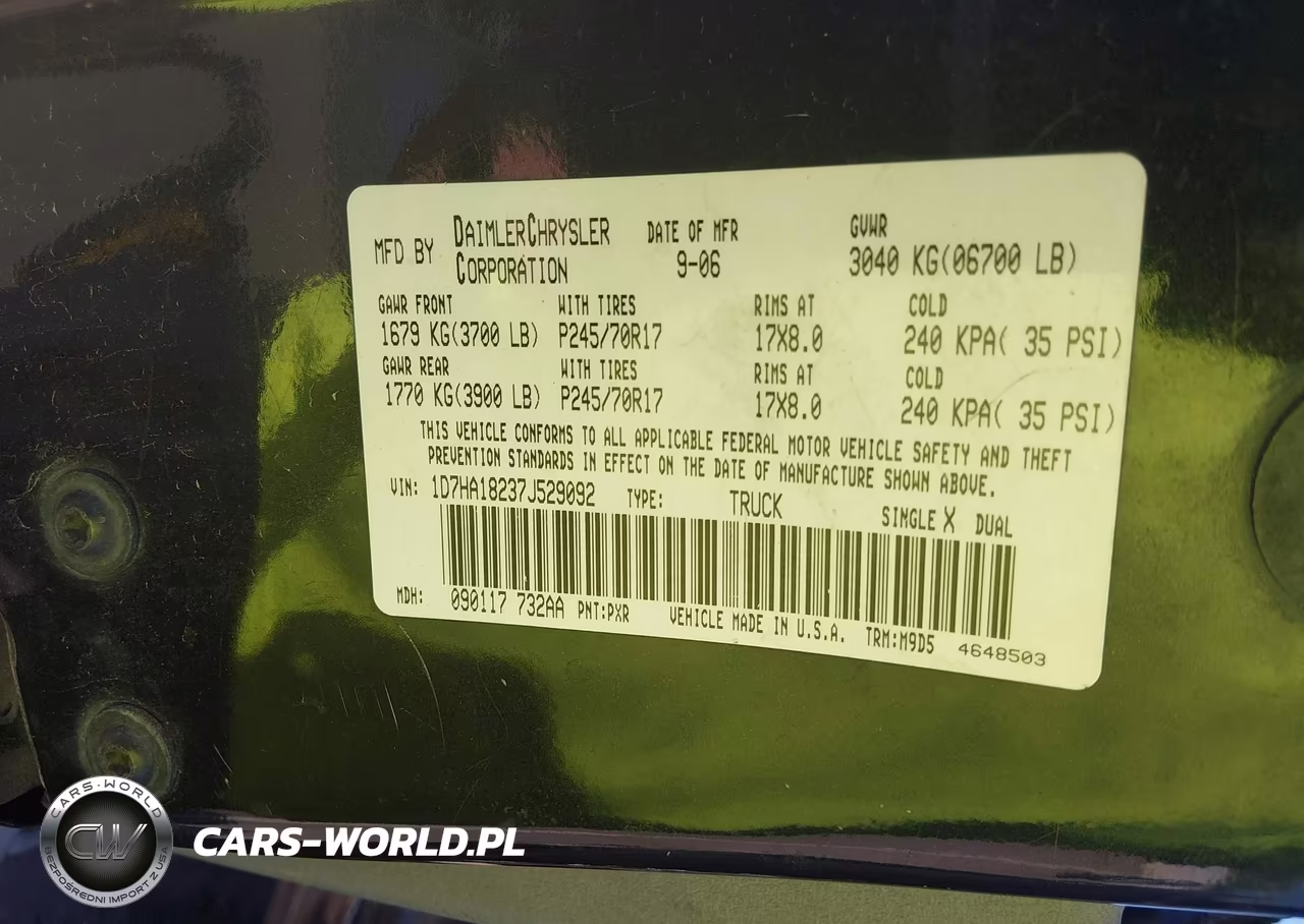 2007 Dodge Ram 1500 Slt VIN:1D7HA18237J529092 - 9