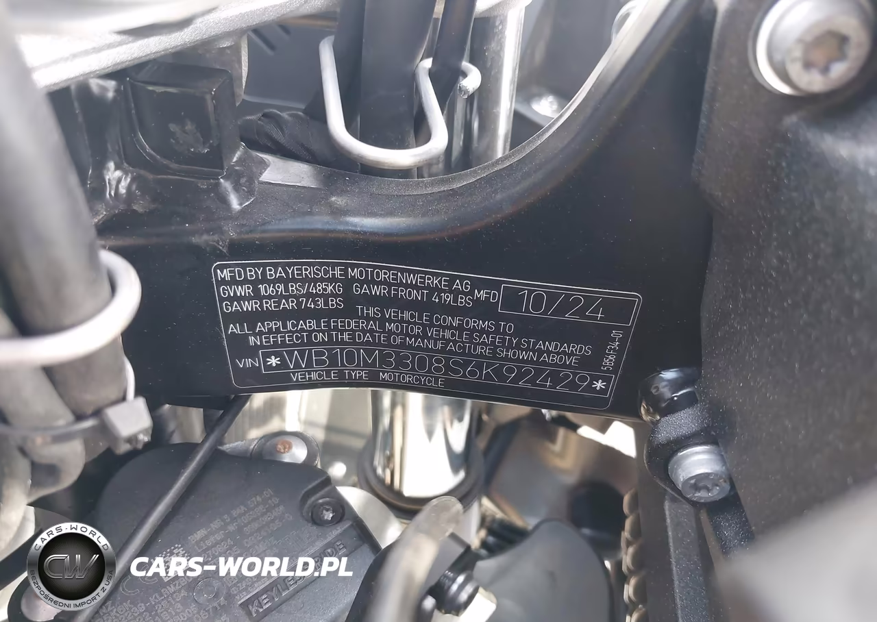 2025 BMW R 1300 Gs Adventure VIN:WB10M3308S6K92429 - 10