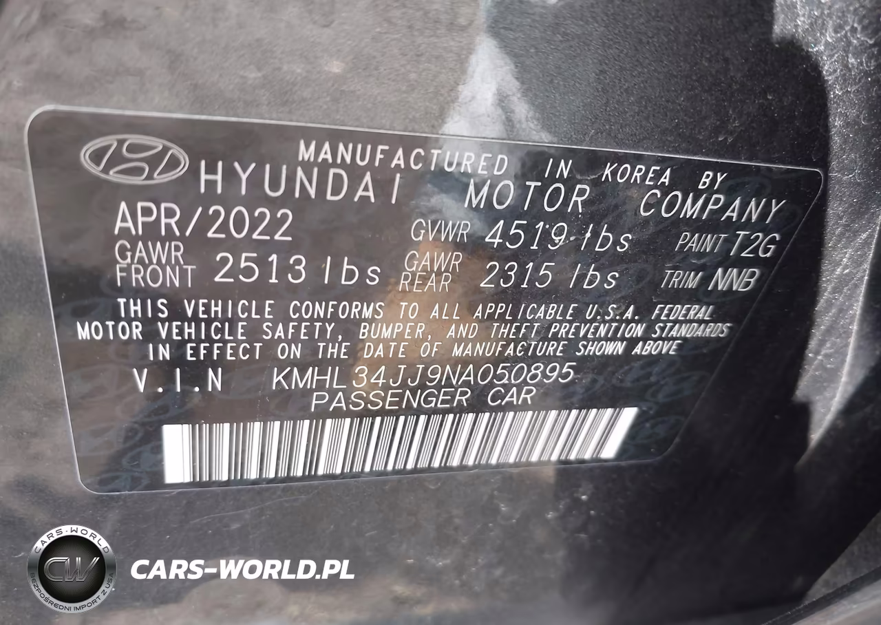 2022 Hyundai Sonata Hybrid Sel VIN:KMHL34JJ9NA050895 - 9